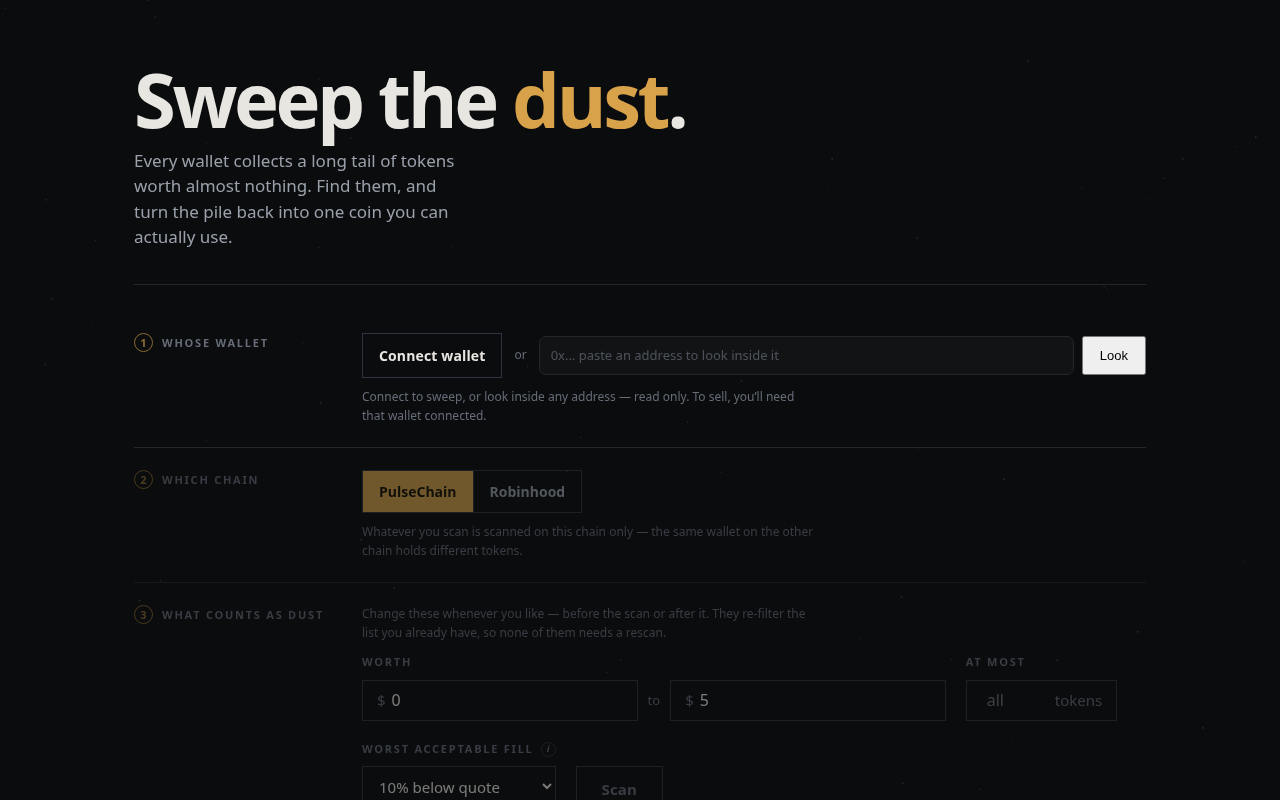 DUST — Sweep the dust