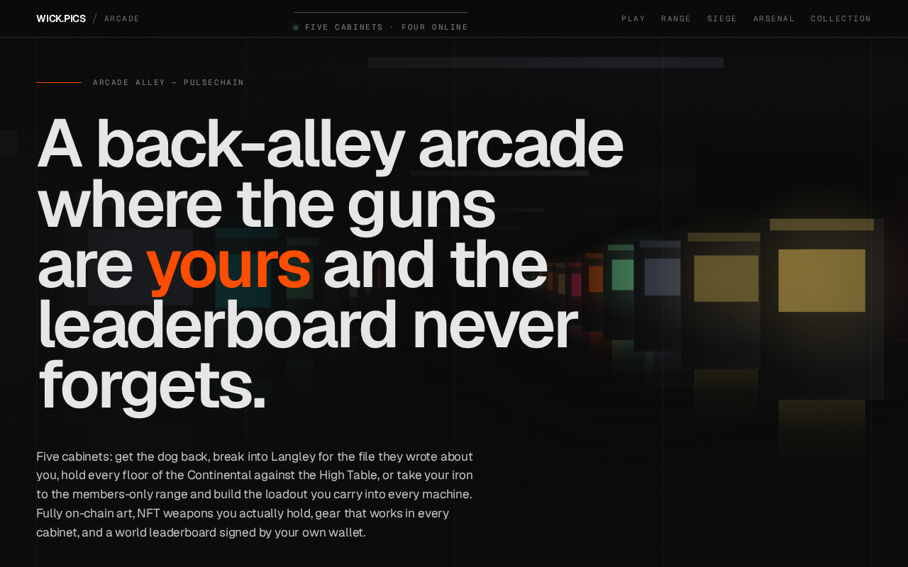 Arcade Alley — PEPE WICK