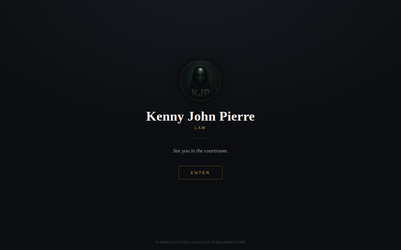 Kenny John Pierre — Law